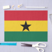 Ghana & Ghanese Vlag weefsel papier /mode (Craft)