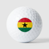 Ghana Golf Balls, Ghanese vlaggolfers / Patriotten Golfballen (Voorkant)