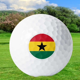Ghana Golf Balls, Ghanese vlaggolfers / Patriotten Golfballen