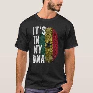 Ghana Het zit in mijn DNA-Cute Ghanaian Fingerprin T-shirt