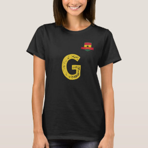 Ghana Human-Flag Group kleding Letter G Ghana T-shirt