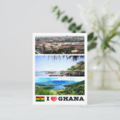 Ghana - I Love - Briefkaart (Staand voorkant)