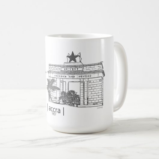 Ghana Icon Coffee mok (Voorkant rechts)