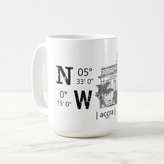 Ghana Icon Coffee mok (Voorkant links)