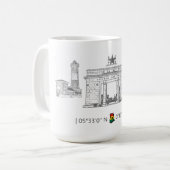 Ghana Icons koffie mok (Voorkant links)