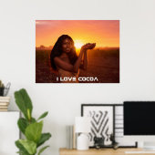 GHANA - IK HOU VAN COCOA POSTER (Thuiskantoor)