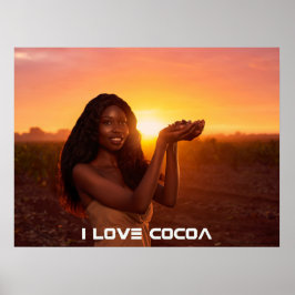 GHANA - IK HOU VAN COCOA POSTER