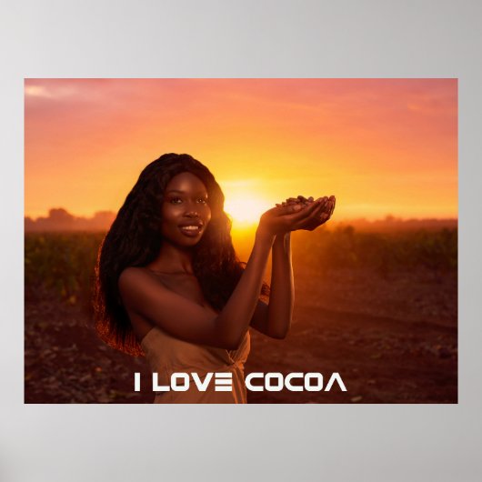 GHANA - IK HOU VAN COCOA POSTER (Voorkant)
