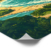 Ghana Illustration Travel Art Vintage Poster (Hoek)