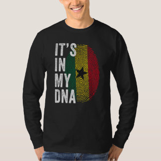 Ghana It's In My DNA Cute Ghanaian Fingerprint Gha T-shirt