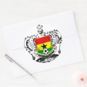 Ghana krijger koningen cool Ghana embleem Ronde Sticker (Envelop)