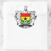 Ghana krijger koningen cool Ghana embleem Ronde Sticker (Tas)