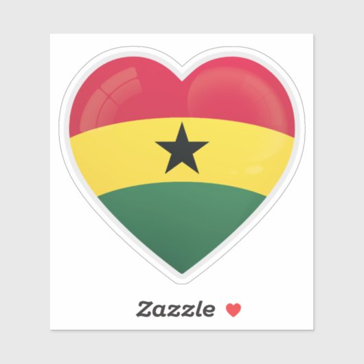 Ghana Liefdesicoon Sticker (Vel)