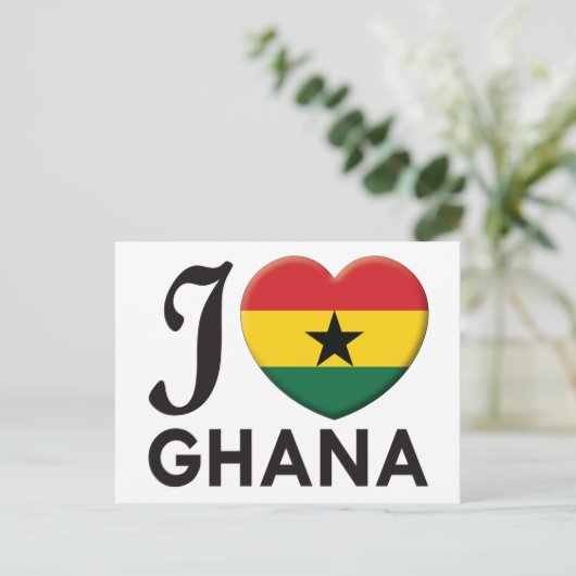 Ghana Love Briefkaart (Staand voorkant)