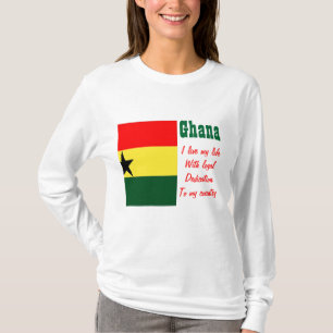 Ghana-loyaliteit aan mijn landt-shirts t-shirt