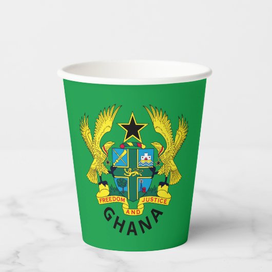 Ghana mantel papieren bekers (Voorkant)