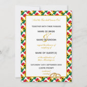 GHANA MAP met legant Script Ghanaian Weddenschap Kaart (Voorkant)
