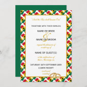 GHANA MAP met legant Script Ghanaian Weddenschap Kaart (Voorkant / Achterkant)