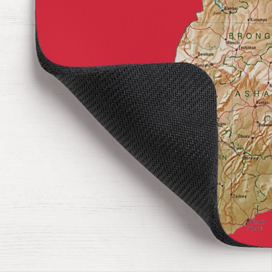 Ghana Map Mousepad Muismat (Hoek)