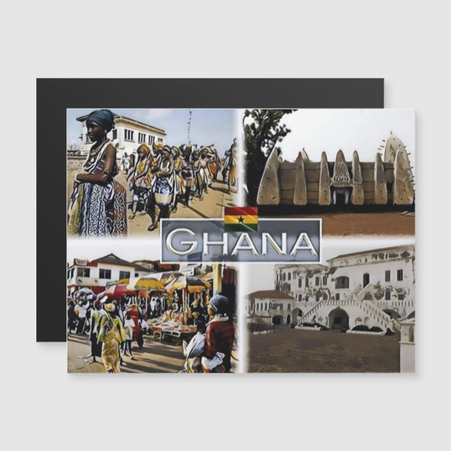 Ghana - Mozaïek - (Voorkant / Achterkant)