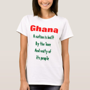 Ghana naties verenigt t-shirts
