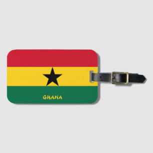 Ghana National Flag Funny Patriotic Bagagelabel
