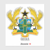 Ghana Nationale wapenschild patriottisch Sticker (Vel)