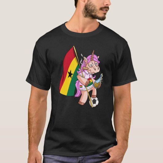 Ghana Party Unicorn T-shirt (Voorkant)