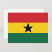 Ghana Plain Flag Briefkaart (Voorkant / Achterkant)