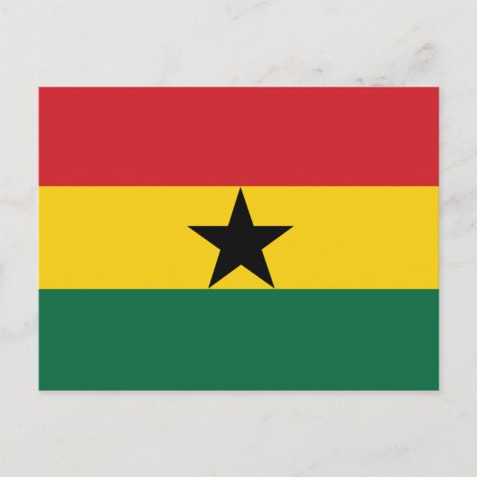 Ghana Plain Flag Briefkaart (Voorkant)