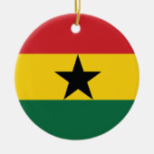 Ghana Plain Flag Keramisch Ornament (Voorkant)
