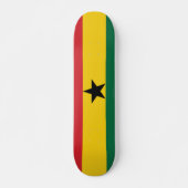 Ghana Plain Flag Persoonlijk Skateboard (Voorkant)