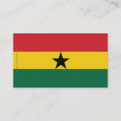Ghana Plain Flag Visitekaartje (Achterkant)