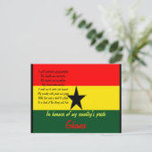 Ghana pride briefkaarten (Staand voorkant)