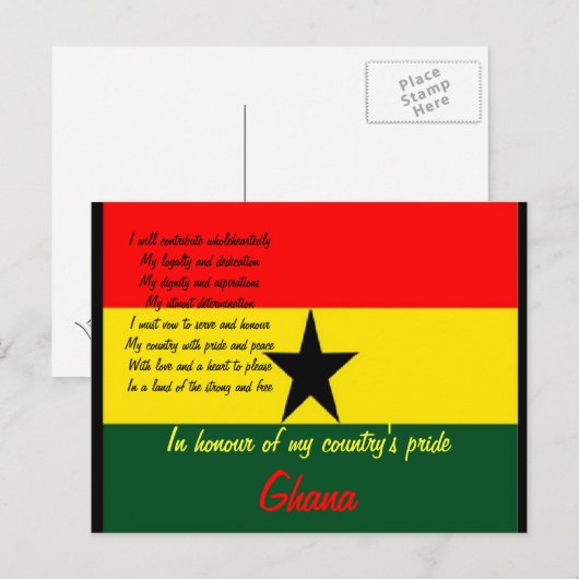 Ghana pride briefkaarten (Voorkant / Achterkant)
