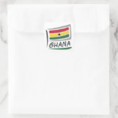 Ghana Pride X Vlag Vierkante Sticker (Tas)
