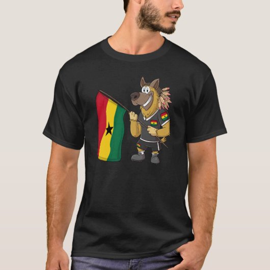 Ghana Rasta Dog T-shirt (Voorkant)