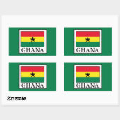 Ghana Rechthoekige Sticker (Vel)