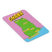 Ghana Reiskaart Magneet (Rechterzijde)