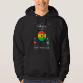 Ghana roept op en ik moet Ghana vlag gaan voeren Hoodie (Voorkant)