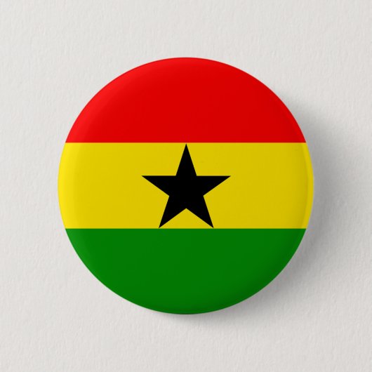 Ghana Ronde Button 5,7 Cm (Voorkant)