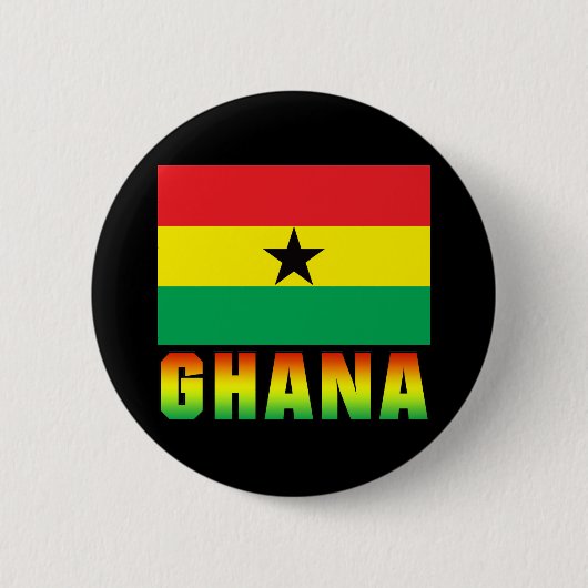 Ghana Ronde Button 5,7 Cm (Voorkant)