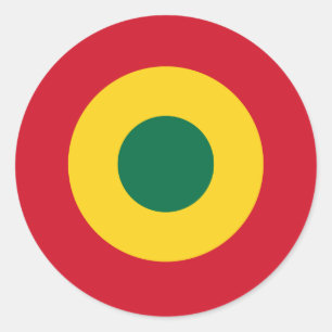 Ghana rondel land vlag symbool leger militaire ci ronde sticker