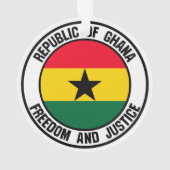 Ghana Round Emblem Ornament (achterkant)