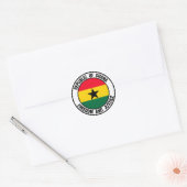 Ghana Round Emblem Ronde Sticker (Envelop)