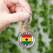 Ghana Round Emblem Sleutelhanger (Hand)