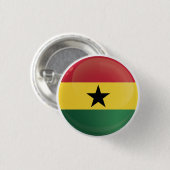 Ghana Round Icon Flag Ronde Button 3,2 Cm (Voorkant /achterkant)