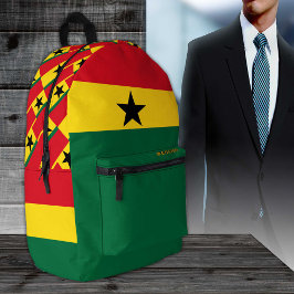 Ghana rugzak, patriottisch, Ghanese Vlag Bedrukte Rugzak
