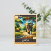 Ghana |  schilderij briefkaart (Staand voorkant)