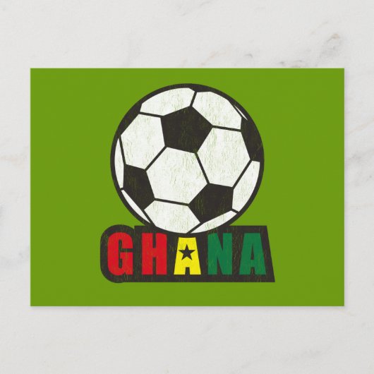 Ghana Soccer Briefkaart (Voorkant)